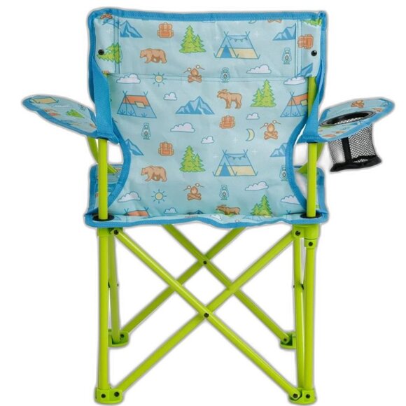 Firefly Outdoor Gear Youth Fold Up Camping Chair Blue Camping Print NEW - Picture 1 of 7